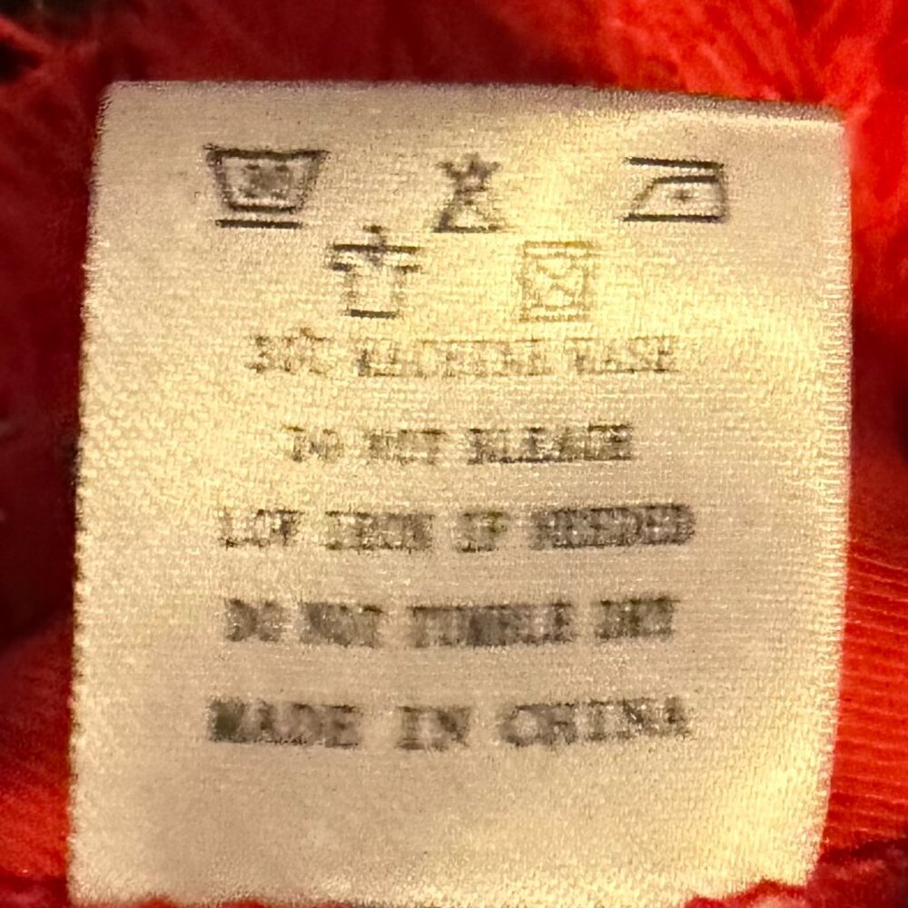 Red Feather-Trimmed Statement Jumpsuit - image 6